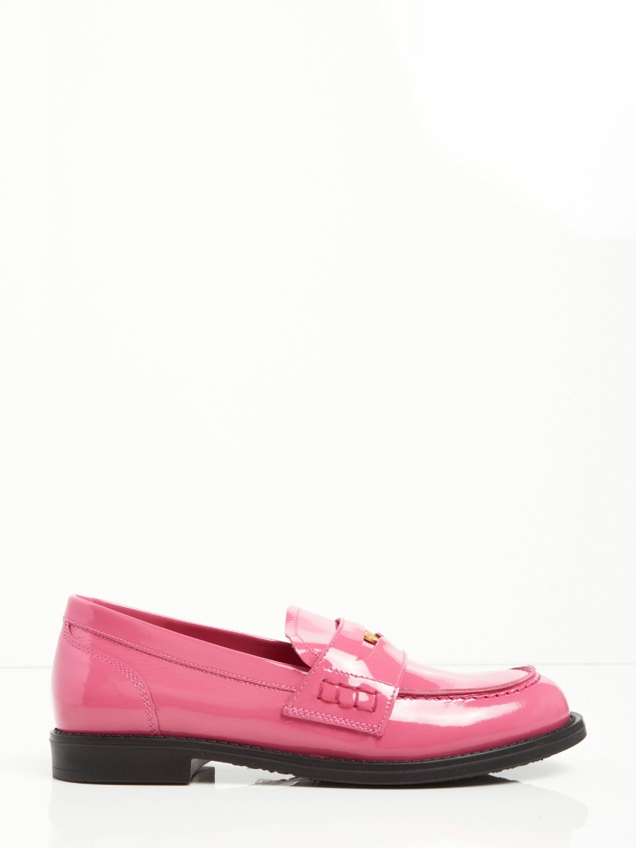 patent leather loafer