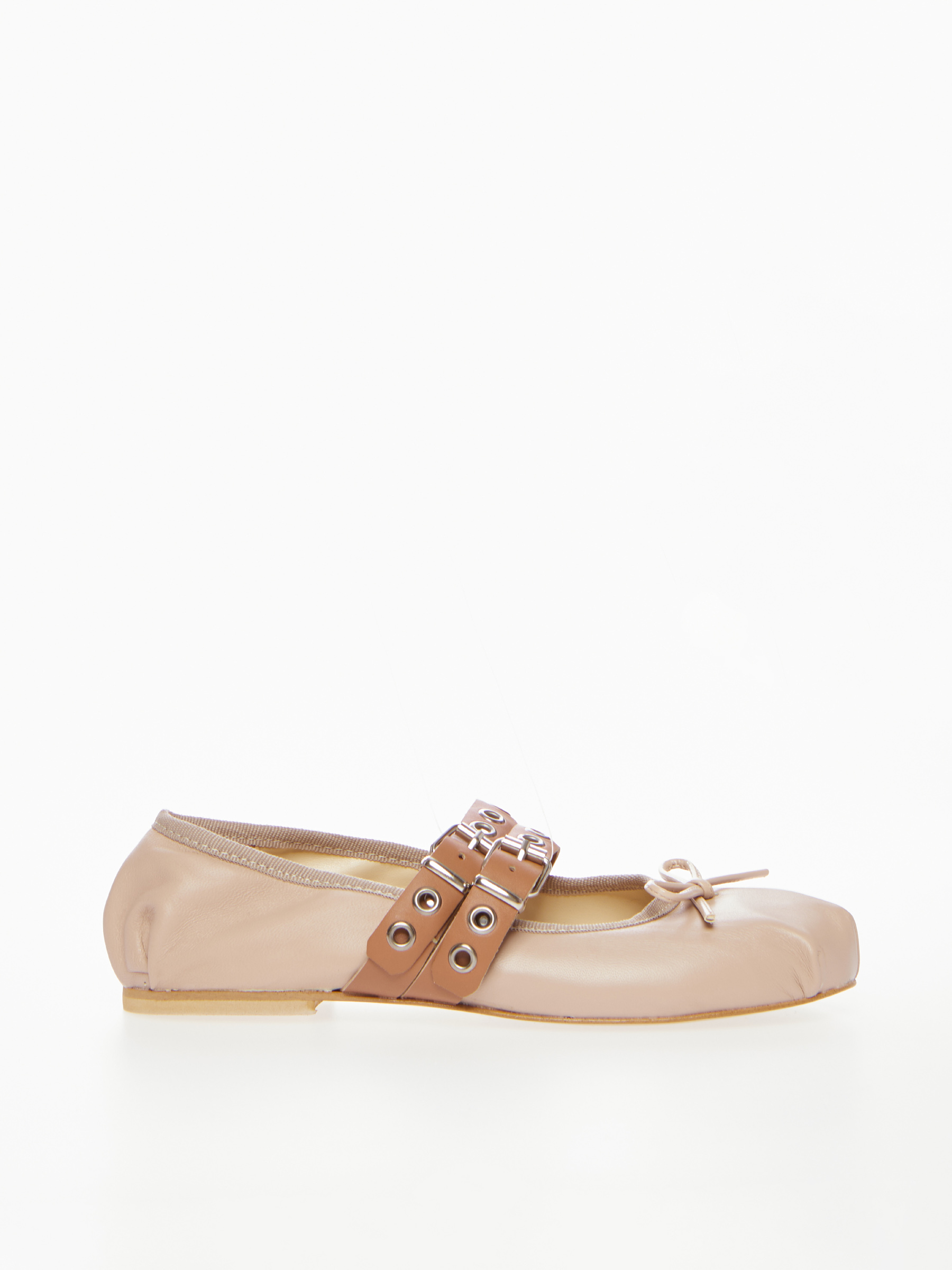 leather ballet flat blanche