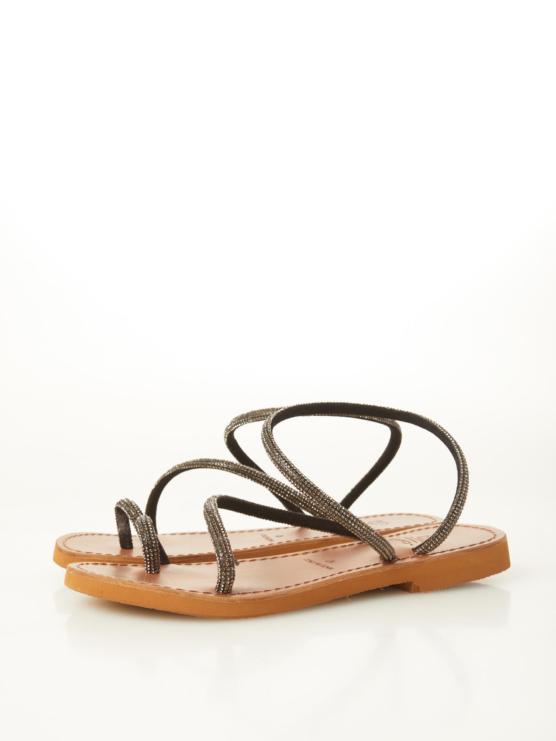 sandal with rhinestones